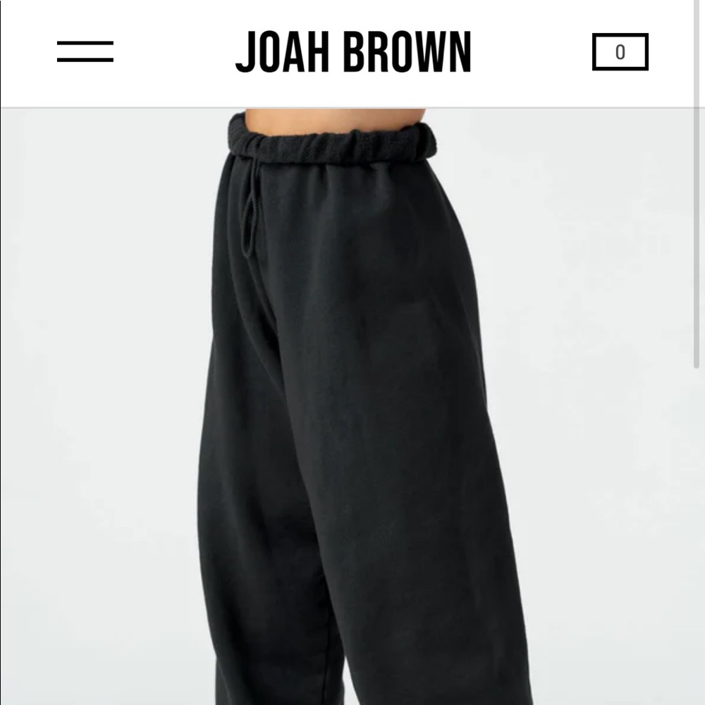 joah brown black oversized jogger